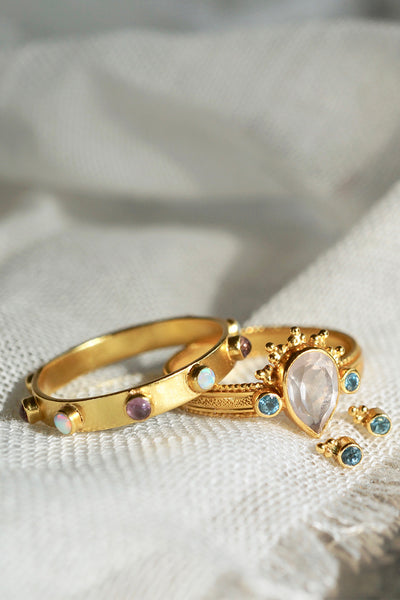 April Violets Ring